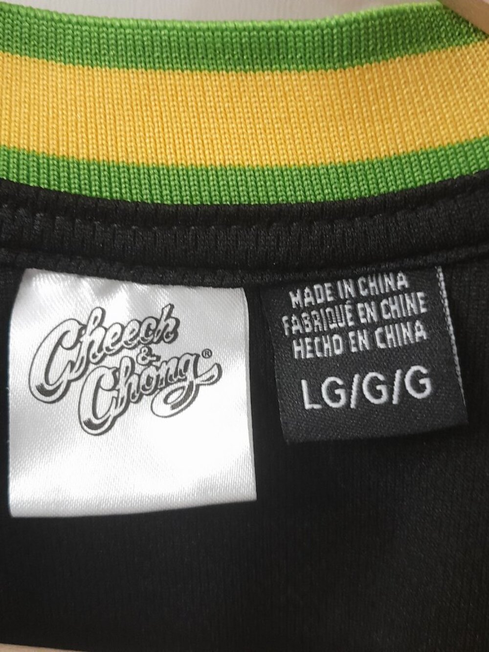 Cheech & Chong Basketball-Style Jersey 420 This is How I Roll Black Size L - Picture 3 of 5